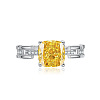 Brass with Cubic Zirconia Cuff Open Rings FS-WGDB07C-03-1
