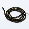 Natural Golden Sheen Obsidian Beads Strands X-G-J369-16-3mm-2