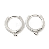 Brass Hoop Earrings EJEW-L211-012B-P-1