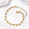 304 Stainless Steel Clover Link Chains Bracelets for Women BJEW-JB13431-1