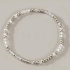 Glass & 304 Stainless Steel Beaded Stretch Bracelets for Women AN7513-1-1