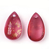 Transparent Spray Painted Glass Charms GLAA-T017-02-A05-3