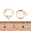Brass Hoop Earring Findings KK-N276-12G-3
