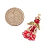 Handmade Glass Seed Beaded Angel Pendants PALLOY-MZ00499-03-2