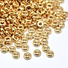 Brass Flat Round Spacer Beads X-KK-M085-B-12G-NR-1