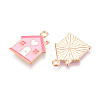 Alloy Enamel Pendants X-ENAM-T022-27-2