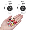 120Pcs 12 Colors Golden Plated Alloy Charms ENAM-SZ0001-64Y-5