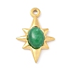 Dyed Synthetic Gemstone Pendants STAS-R162-05G-03-1