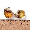 Gradient Color Resin Imitation Gemstone Resin Irregular Pendants RESI-U001-02A-3