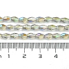 Transparent Electroplate Glass Beads Strands GLAA-K064-04A-HR01-4