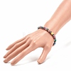Natural Gemstone & Synthetic Hematite Round Beaded Stretch Bracelet for Women BJEW-JB08306-3