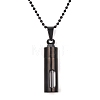 Stainless Steel Column Urn Ashes Pendant Necklace PW-WGC8563-02-1