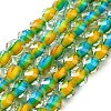 Two Tone Resin Beads Strands GLAA-T035-02A-1