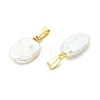 Natural Baroque Keshi Pearl  Pendants PALLOY-JF05625-2