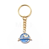 4Pcs Moon Star Planet Enamel Pendant Keychain KEYC-JKC00384-2