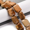 Natural Picture Jasper Beads Strands G-T047-B07-01-2