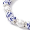 Brass Bowknot Charm Bracelets BJEW-JB12905-01-4