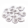 Tibetan Style Alloy Pendants TIBEP-A14120-AS-FF-2