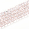 Baking Paint Transparent Glass Beads Strands LS-DGLA-N006-6mm-02-1