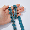 14.5M Polyester Lace Trim Ribbon OCOR-WH0101-244C-4