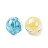 Transparent Resin & Natural Shell Beads X-RESI-B039-07-2