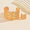 Vintage Alloy Filigree Rhombus Cuff Bangle & Ring Set RH3995-5