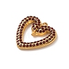 304 Stainless Steel Rhinestone Pendants STAS-B139-03G-02-2
