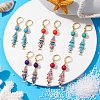 Alloy Fish Dangle Leverback Earrings EJEW-JE05639-2