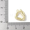 Brass Micro Pave Clear Cubic Zirconia Pendants KK-S505-03G-04-3