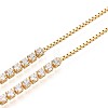 Cubic Zirconia Tennis Bracelet BJEW-T020-03B-02G-3