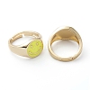 Adjustable Brass Enamel Finger Rings RJEW-Z006-E-01-3