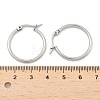 Tarnish Resistant 304 Stainless Steel Hoop Earrings EJEW-F105-10P-5