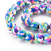 Handmade Polymer Clay Beads Strands X-CLAY-N008-054-09-3