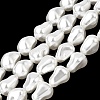 Electroplated Glass Shell Pearl Beads Strands BSHE-B009-B01-10x15mm-1