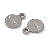 201 Stainless Steel Charms STAS-K259-11P-2