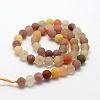 Natural Rutilated Quartz Beads Strands G-K193-8mm-11-2