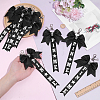 12Pcs Polyester & Rhinestone Keychains KEYC-PH0002-42A-3
