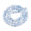 Dyed Natural White Jade Beads Strands G-T138-6mm-210-22-2