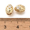 Brass Micro Pave Cubic Zirconia Beads KK-Q001-01G-3