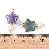 Handmade Porcelain & Natural Freshwater Pearl Pendants PALLOY-JF05926-3