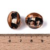 Handmade Silver Foil Glass Beads FOIL-N034-01H-3