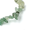 Natural Green Aventurine & Quartz Crystal & Prehnite & Citrine Chips Beaded Stretch Bracelets for Women BJEW-JB10875-3