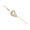 Brass Crystal Rhinestone Ear Wrap Crawler Hook Earrings for Women EJEW-C097-02G-03-2