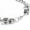 Men's Alloy Wheat Chain Bracelets BJEW-N015-004-3