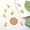 Fashewelry 16Pcs 8 Style Brass Micro Pave Mixed Color Cubic Zirconia Pendants ZIRC-FW0001-03-14