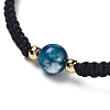 Gemstone Round Braided Bead Bracelet IG5594-9-3