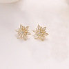 Alloy Enamel Stud Earrings WG34768-04-1