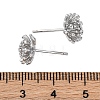 Brass Stud Earrings EJEW-Q014-34P-3