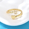 Brass Cuff Rings for Women RJEW-U044-U-2