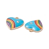 Alloy Enamel Pendant ENAM-H039-07G-E-2